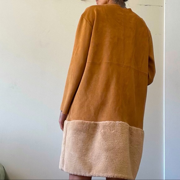 Faux Fur Duster Coat - Picture 2 of 2